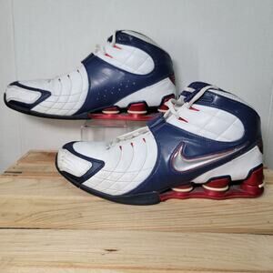 Nike Shox Vince Carter 5 Olympic Mid-Top Sneakers - Size 10